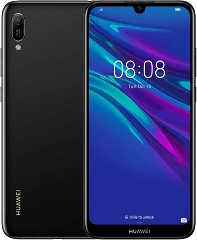 Refurbished: Huawei Y6 2019 Single Sim 32GB Black, Vodafone A