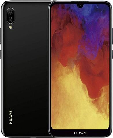 Refurbished: Huawei Y6 2019 Single Sim 32GB Midnight Black, Eir B