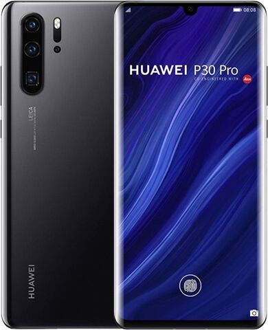 Refurbished: Huawei P30 Pro Dual Sim 8GB+128GB Black, Unlocked B