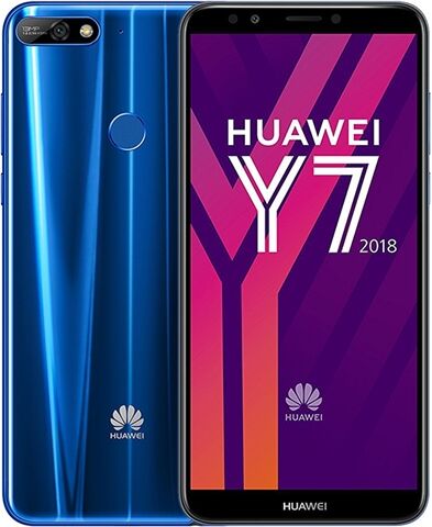 Refurbished: Huawei Y7 (2018) 16GB Blue, Unlocked B