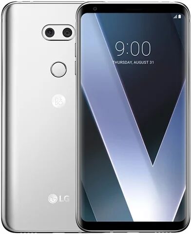 Refurbished: LG V30+ H930-DS 128GB Cloud Silver, Unlocked B