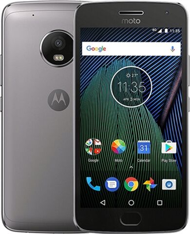 Refurbished: Motorola Moto G5 Plus 32GB Lunar Grey, Unlocked B