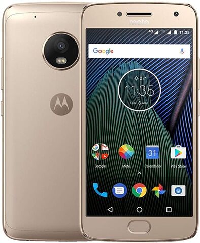 Refurbished: Motorola Moto G5 Plus 32GB Dual Sim Fine Gold, Unlocked B