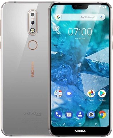 Refurbished: Nokia 7.1 32GB Gloss Steel, Unlocked B