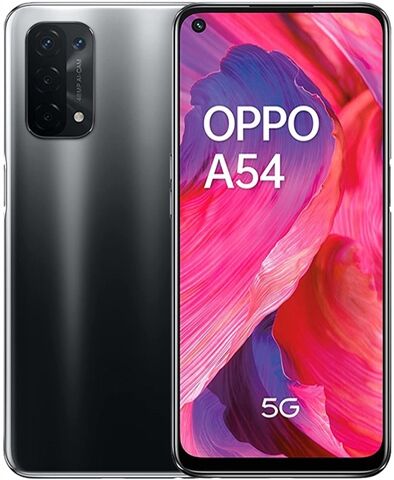 Refurbished: Oppo A54 5G 64GB Fluid Black, 3 B