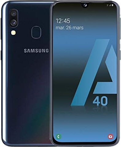 Refurbished: Samsung Galaxy A40 Dual Sim 64GB Black, 3 B