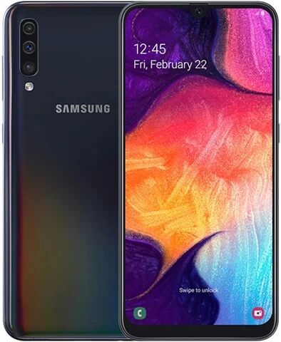 Refurbished: Samsung Galaxy A50 Dual Sim (4GB+128GB) Black, Vodafone B