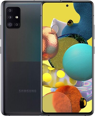 Refurbished: Samsung Galaxy A51 5G Dual Sim (6GB+128GB) Prism Cube Black, Unlocked B