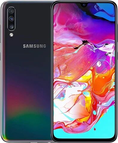 Refurbished: Samsung Galaxy A70 Dual Sim (6GB+128GB) Black, 3 B