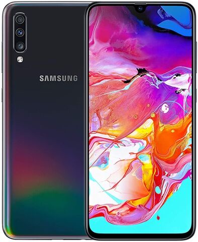 Refurbished: Samsung Galaxy A70 Dual Sim (6GB+128GB) Black, 3 C