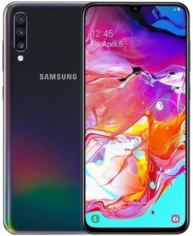Refurbished: Samsung Galaxy A70 Dual Sim (6GB+128GB) Black, Unlocked B