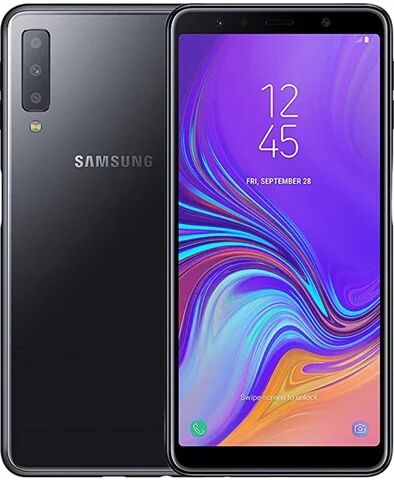 Refurbished: Samsung Galaxy A7 (2018) 64GB Black, Vodafone B