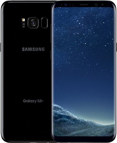 Refurbished: Samsung Galaxy S8 Plus 64GB Midnight Black, Unlocked C