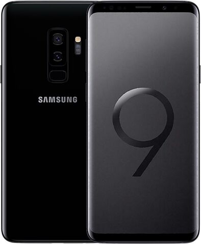 Refurbished: Samsung Galaxy S9 Plus 64GB Midnight Black, 3 C