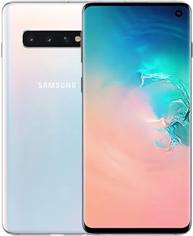 Refurbished: Samsung Galaxy S10 Dual Sim 128GB Prism White, Unlocked B