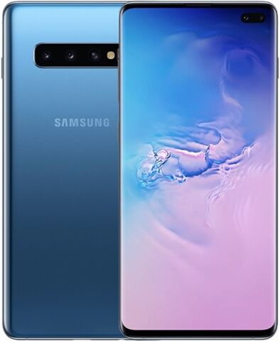 Refurbished: Samsung Galaxy S10 Plus 128GB Prism Blue, Unlocked B