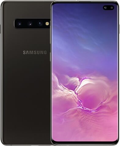 Refurbished: Samsung Galaxy S10 Plus Dual Sim 128GB Ceramic Black, Unlocked B