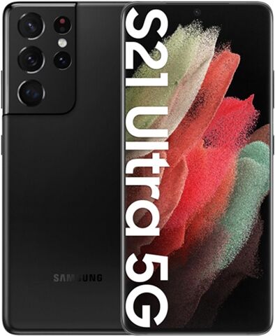 Refurbished: Samsung Galaxy S21 Ultra 128GB Phantom Black, Unlocked B
