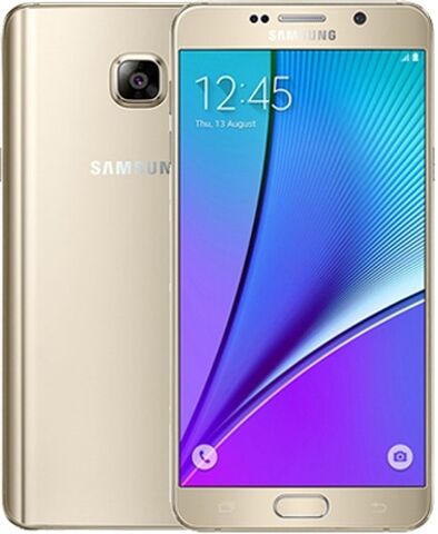 Refurbished: Samsung Galaxy Note 5 32GB Gold, Unlocked C