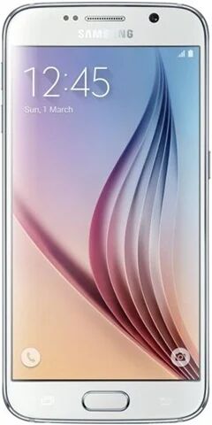 Refurbished: Samsung Galaxy S6 32GB White Pearl, Unlocked C