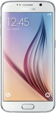 Refurbished: Samsung Galaxy S6 64GB White Pearl, Unlocked B