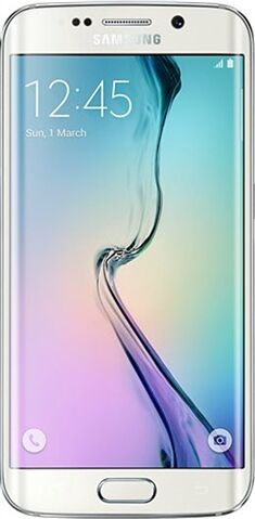 Refurbished: Samsung Galaxy S6 Edge 64GB White Pearl, Unlocked B