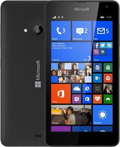 Refurbished: Microsoft Lumia 535 8GB Black, Tesco B