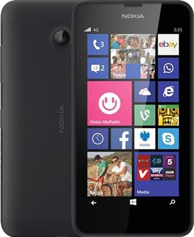 Refurbished: Nokia Lumia 635 Black, Vodafone B