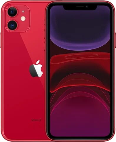 Refurbished: Apple iPhone 11 128GB Red, Unlocked C