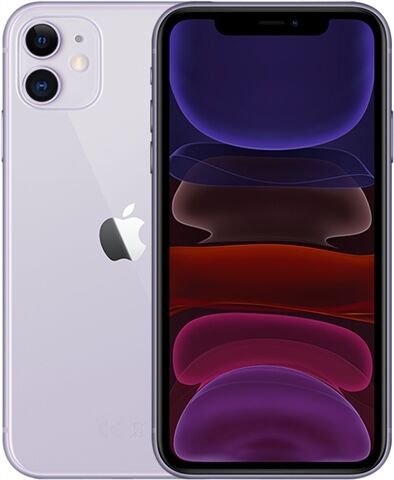 Refurbished: Apple iPhone 11 64GB Purple, 3 B