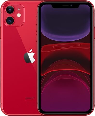 Refurbished: Apple iPhone 11 64GB Red, 3 C