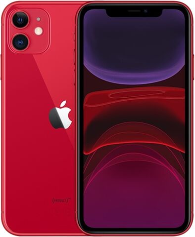 Refurbished: Apple iPhone 11 64GB Red, Vodafone C