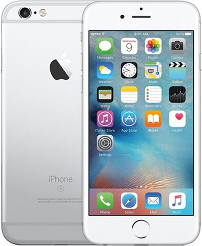 Refurbished: Apple iPhone 6S 128GB Silver, Unlocked C