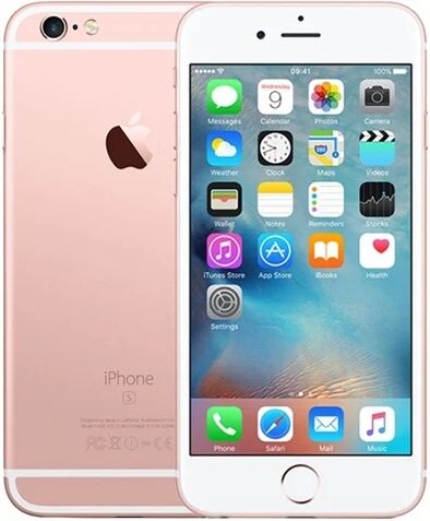 Refurbished: Apple iPhone 6S 32GB Rose Gold, 3 B