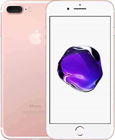 Refurbished: Apple iPhone 7 Plus 32GB Rose Gold, 3 B