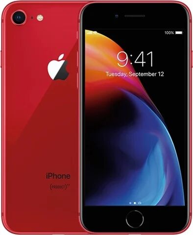 Refurbished: Apple iPhone 8 64GB Red, 3 B