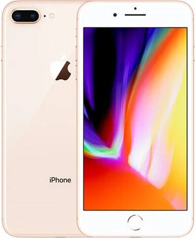 Refurbished: Apple iPhone 8 Plus 64GB Gold, 3 B