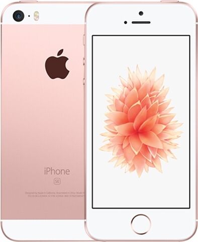 Refurbished: Apple iPhone SE 128GB Rose Gold, 3 B