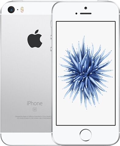 Refurbished: Apple iPhone SE 64GB Silver, 3 C