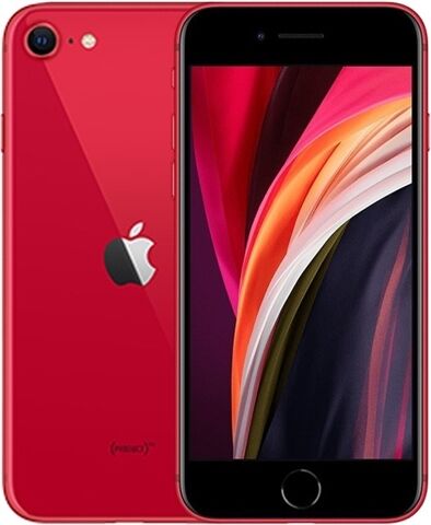 Refurbished: Apple iPhone SE (2nd Generation) 64GB Product RED, 3 B