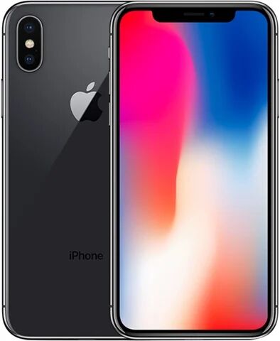 Refurbished: Apple iPhone X 256GB Space Grey, Vodafone B