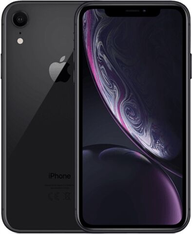 Refurbished: Apple iPhone XR 64GB Black, Unlocked C