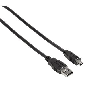 Hama Cavo USB A 2.0/Mini USB B 2.0 (B5 pin), 1,8 metri, nero