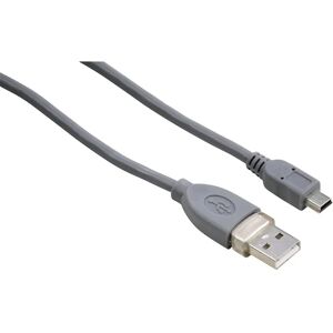 Hama Cavo USB A 2.0/Mini USB B 2.0, 1,8 metri, grigio, 1 stella