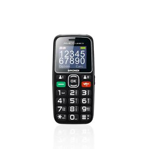 Brondi Amico Unico 4,57 cm (1.8) Nero Telefono di livello base
