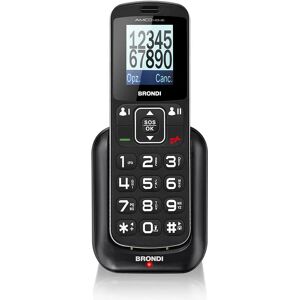 Brondi Amico Home 4,5 cm (1.77) 90 g Nero Telefono di livello base