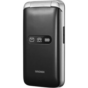 Brondi Amico Flip 4G+ 8,89 cm (3.5) 136 g Nero, Argento Telefono cellulare basico