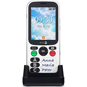 Doro 780X 4G Telefono Cellulare Anziani Tastiera Semplice Max 3 Contatti Timer Sicurezza Tasto SOS con GPS Salvavita Anziani Allarme Base Ricarica Blocco Chiamate Resistente all'Acqua