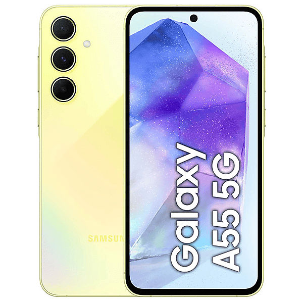 samsung galaxy a55 5g 256gb, 256 gb, awesome lemon