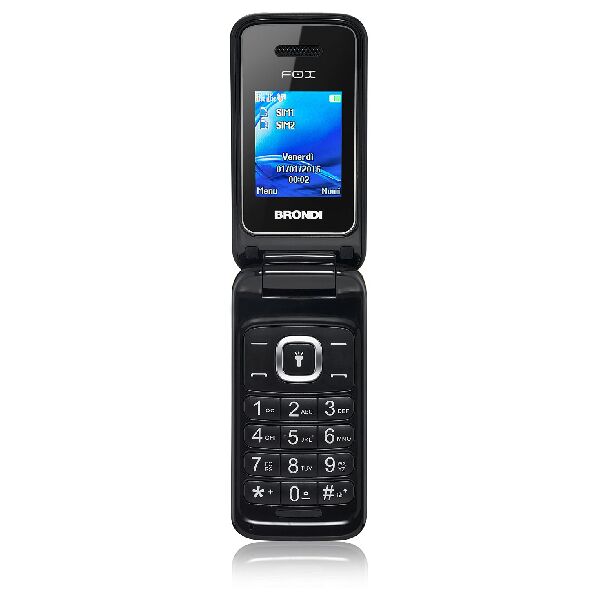 brondi fox nero  fox 4,5 cm (1.77) 74 g nero telefono cellulare basico